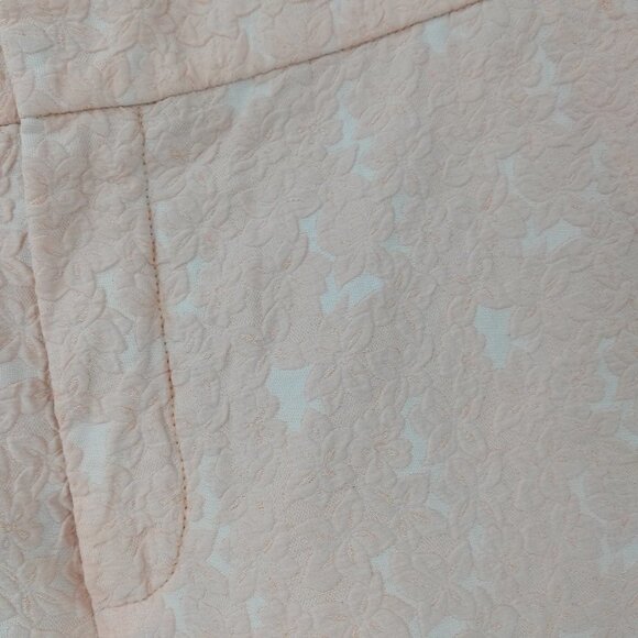 Chloe Floral Embossed Pink Tapestry Ankle Pants Size 38 US M Bubblegum Cropped - Picture 4 of 12